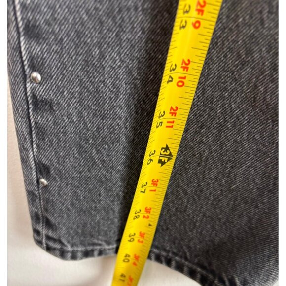 VTG Levi’s 501 Mens Button Fly Big E Red Tab Jeans Black Gray Denim Size W29 L30 - Picture 13 of 13